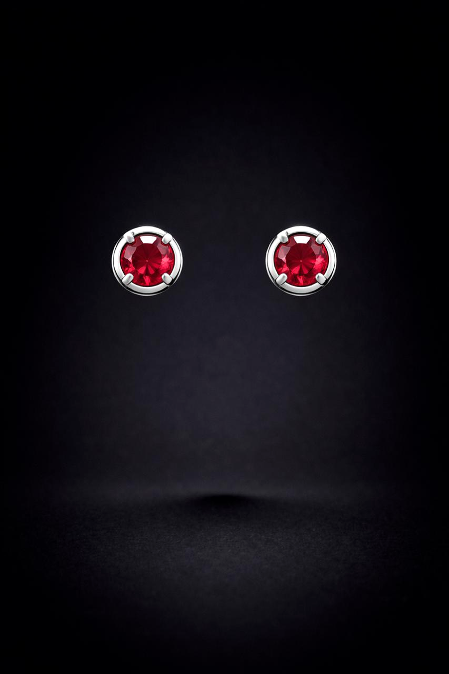Red Garnet Earrings – "Crimson Fire"