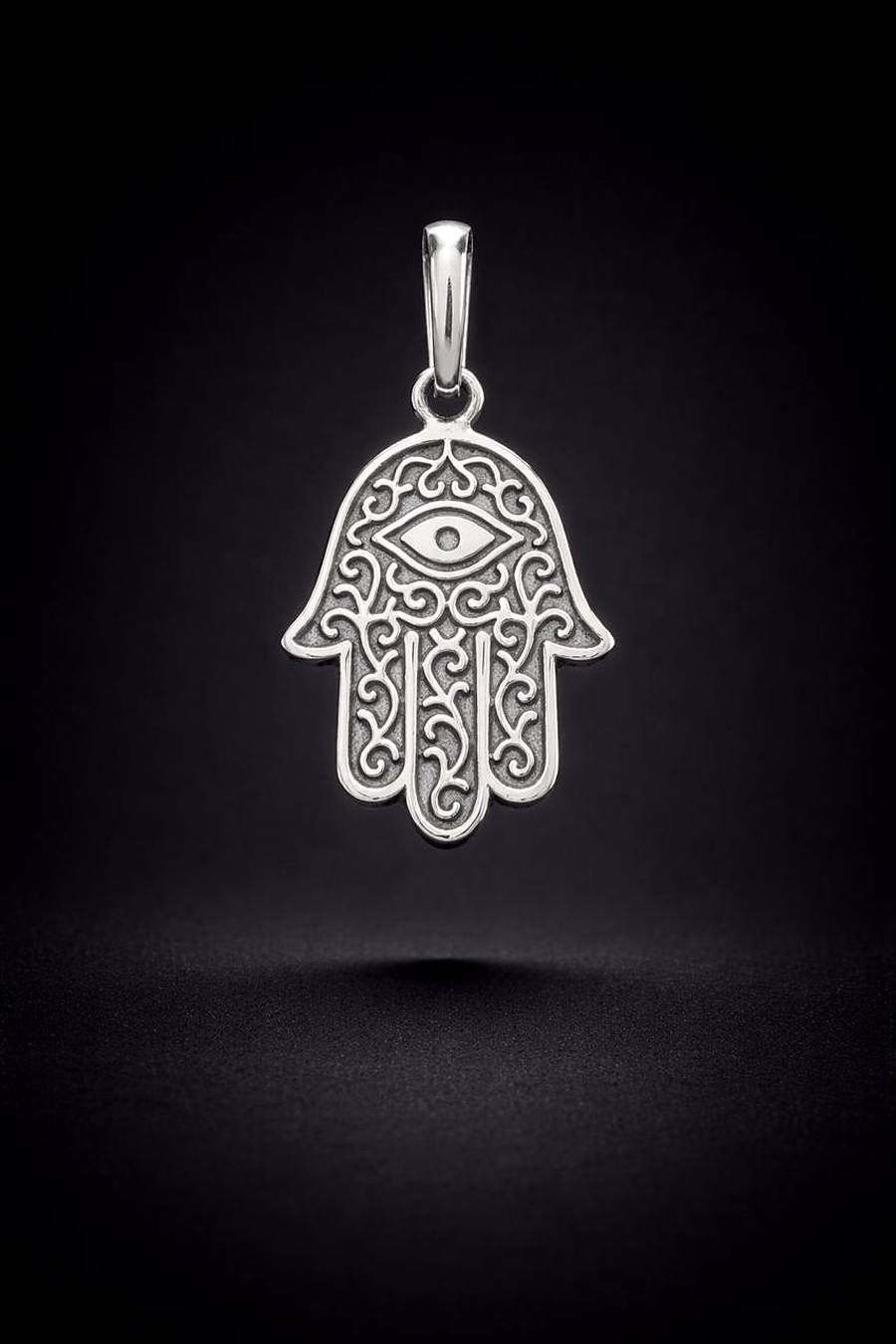 Hamsa Pendant – "Hand of Light"