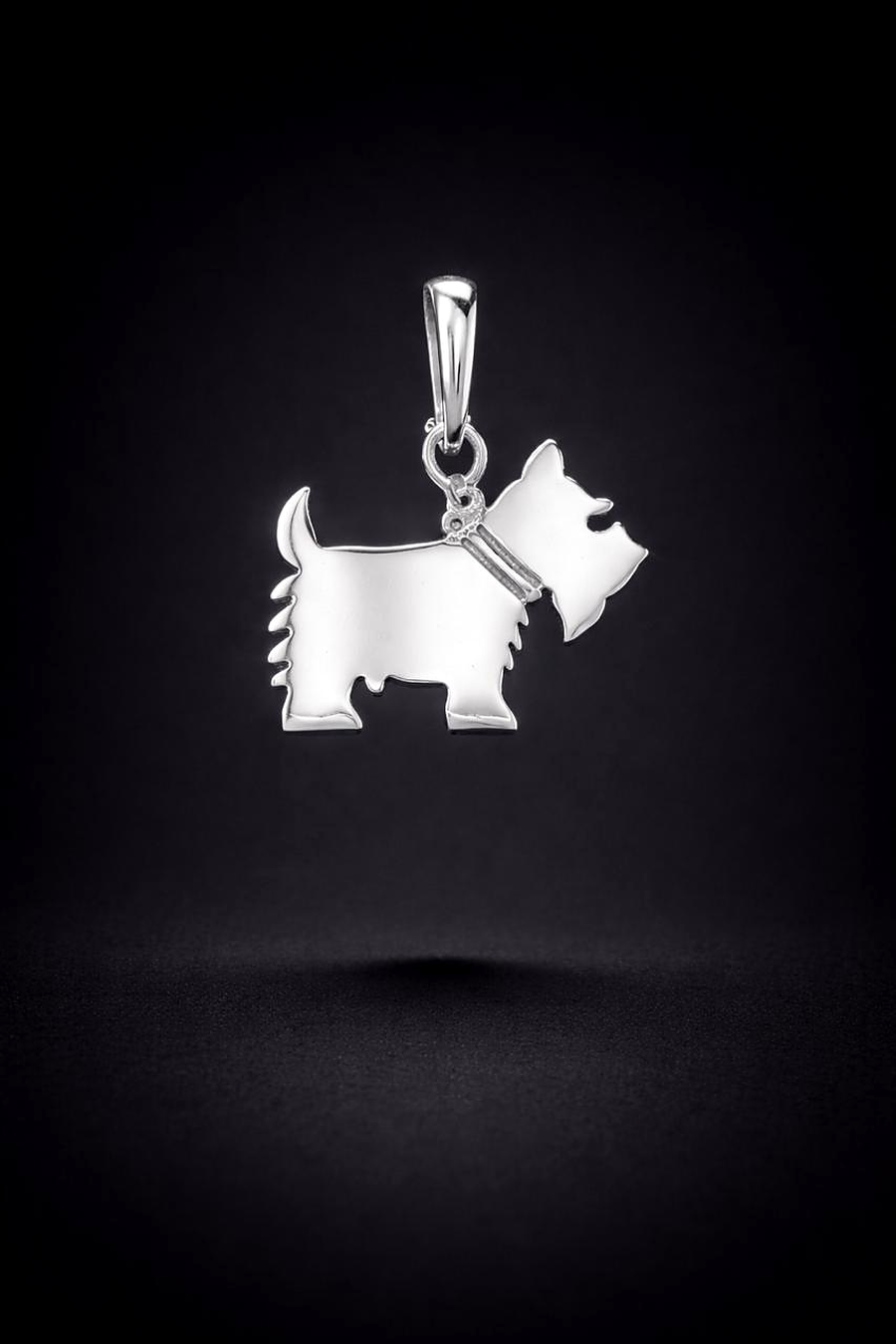 Puppy Pendant – "Little Silver Friend"